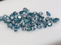 Natural Loose Diamond Round Blue Color VS1 SI1 Clarity 1.55 to 2.05 MM  15 Pcs Q24