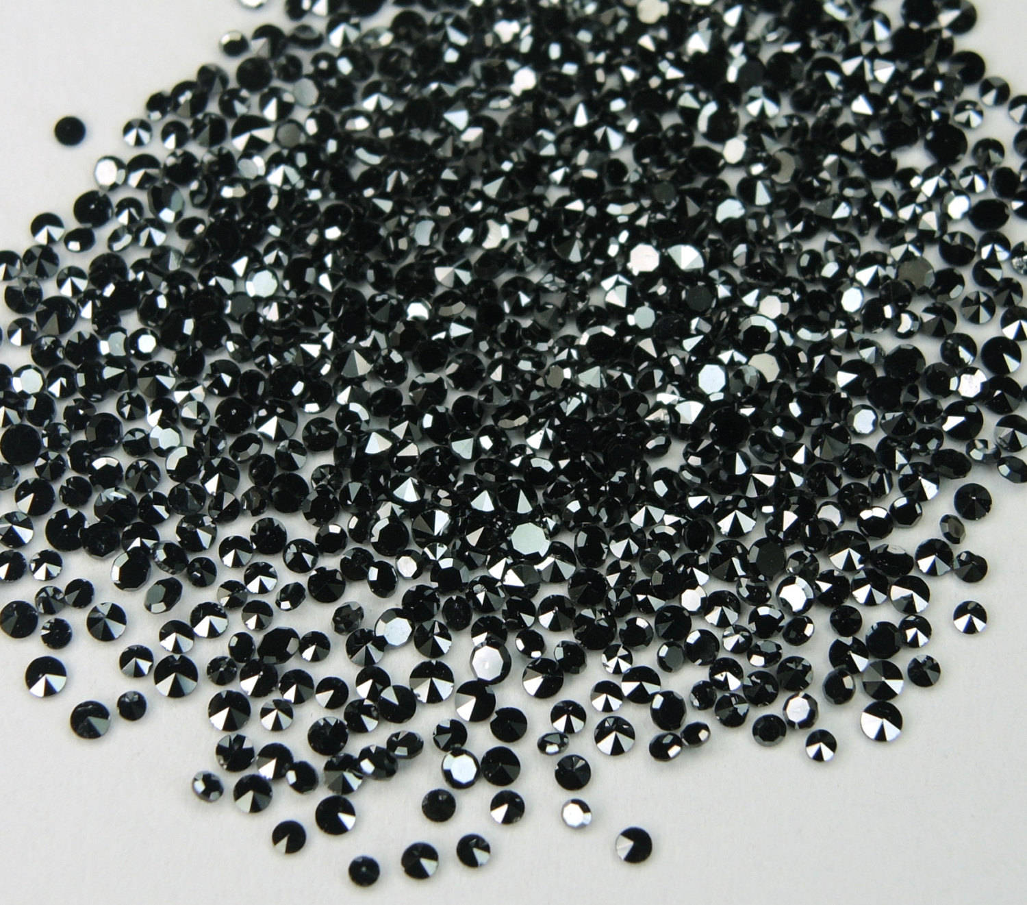 Natural Loose Diamond Round Single Cut Black 0.80 to 1.35 MM 100 Pcs Lot Q09