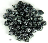 Natural Loose Diamond Rough Black Color 1.80 to 2.50 MM Uncut Drilled Bead 30 Pieces Q101