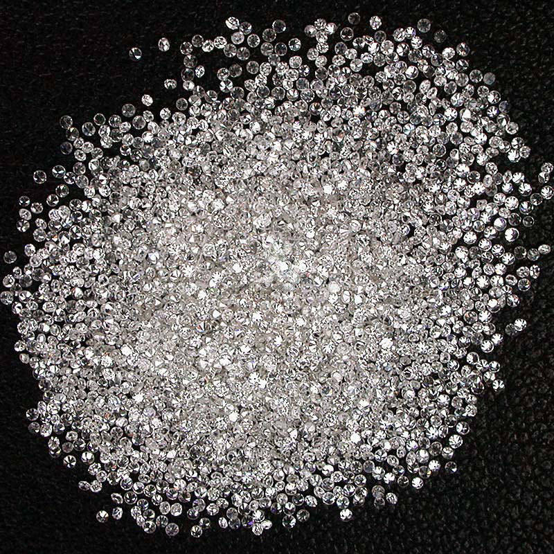 Natural Loose Round Diamond G H White Color I1 I3 Clarity 100 Pcs Lot 0.70 To 0.80 MM Size Q02