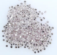 Natural Loose Diamond Round Pink Color SI1 Clarity 0.80 to 1.00 MM 25 pcs Lot Q27