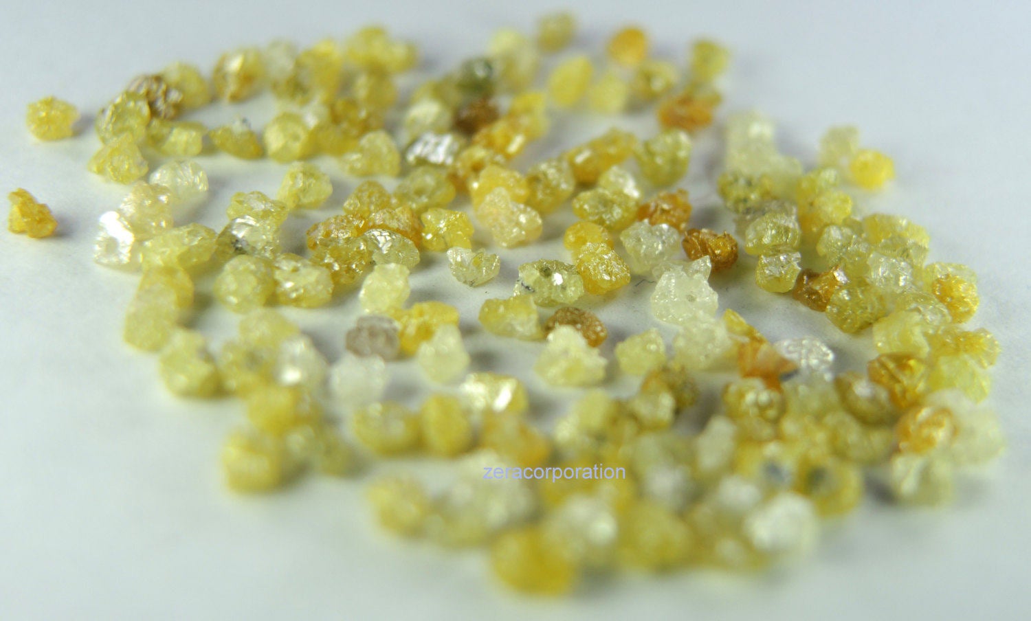 Natural Loose Diamond Rough Bead Yellow Color I3 Clarity 2.00 to 2.50 MM 5.00 Ct Q77-1