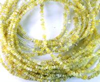 Natural Loose Diamond Rough Beads Yellow Color I3 Clarity 16 inches Q120