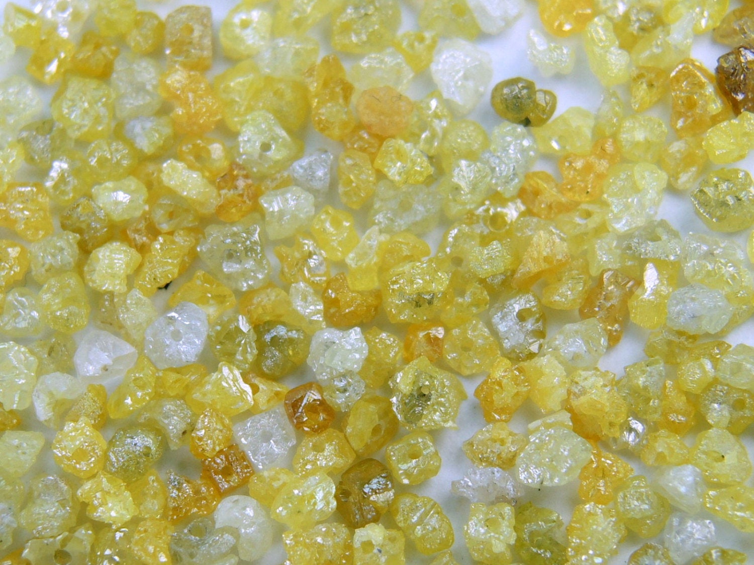 Natural Loose Diamond Rough Bead Yellow Color I3 Clarity 2.00 Ct Lot Q77