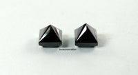 Princess Natural Loose Diamond  Black Color 2 Pcs 2.00 Ct Q33