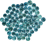 Natural loose Diamond Round Blue Color VS1 SI1 Clarity 2.50 to 2.70 MM 5 Pcs Q26