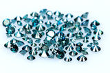 Natural Loose Diamond Round Shape Blue Color VS1 SI1 Clarity 25 Pcs Lot Q23
