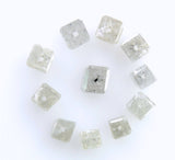 Natural Loose Diamond Drilling Polished Cube White Grey Color I3 Clarity 1.00 Ct Lot Q64