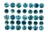 Natural loose Diamond Round Blue Color VS1 SI1 Clarity 2.10 to 2.40 MM 10 Pcs Lot Q25