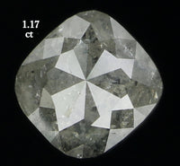 Natural Loose Diamond Cushion Grey Color I3 Clarity 5.80 MM 1.17 Ct KDL6180