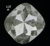 Natural Loose Diamond Cushion Grey Color I3 Clarity 5.80 MM 1.17 Ct KDL6180