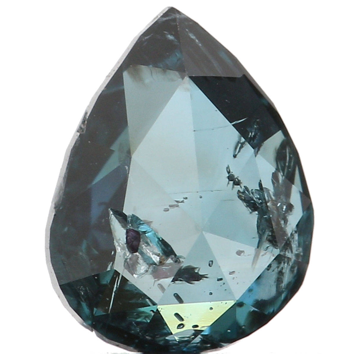 Natural Loose Diamond Pear Blue Color I1 Clarity 5.44 MM 0.43 Ct L6460