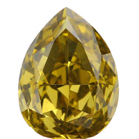 Natural Loose Diamond Pear Green Color SI1 Clarity 6.75 MM 0.67 Ct KDL6469