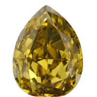 Natural Loose Diamond Pear Green Color SI1 Clarity 6.75 MM 0.67 Ct KDL6469