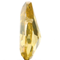 Natural Loose Diamond Pear Greenish Yellow Color SI1 Clarity 6.70 MM 0.59 Ct KDL6470