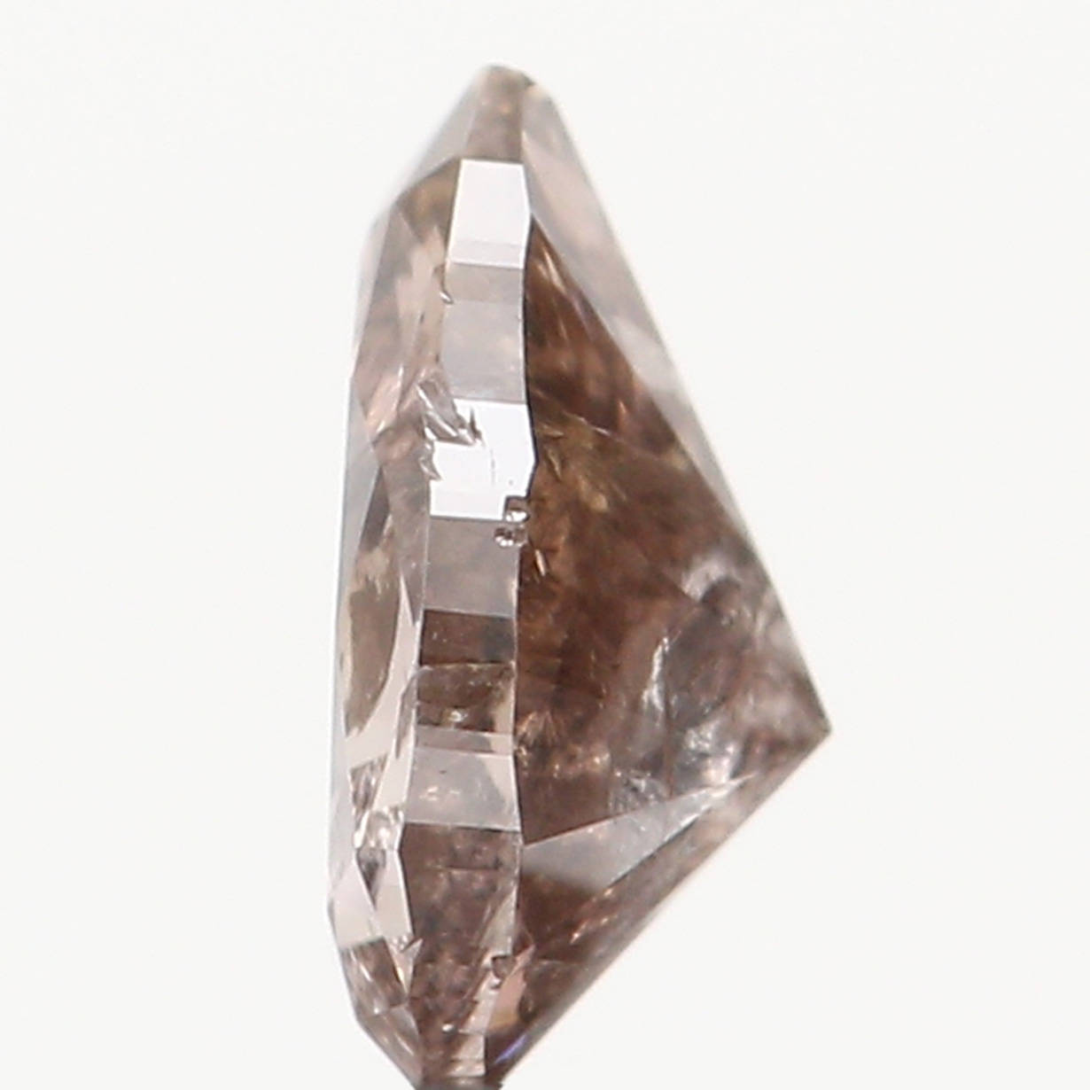 Natural Loose Diamond Pear Brown Pink Color I2 Clarity 4.10 MM 0.14 Ct L6479