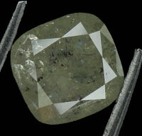 Natural Loose Diamond Cushion Grey Color I1 Clarity 6.40 MM 1.44 Ct KDL6437