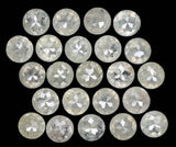 Natural Loose Diamond Round Rose Cut Grey Color I3 Clarity 23 Pcs 2.56 Ct L5127
