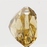 0.15 Ct Natural Loose Diamond Cushion Yellow Coffee Color I1 Clarity 2.80 MM  L5382