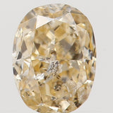 Natural Loose Diamond Oval Orange Color I1 Clarity 3.70 MM 0.16 Ct L5404