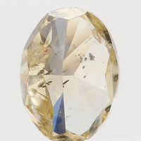 Natural Loose Diamond Oval Orange Yellow Color I1 Clarity 4.40 MM 0.26 Ct KR797