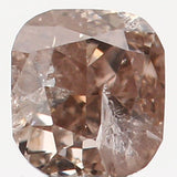 Natural Loose Diamond Cushion Brown Color I1 Clarity 2.70 MM 0.12 Ct KR815