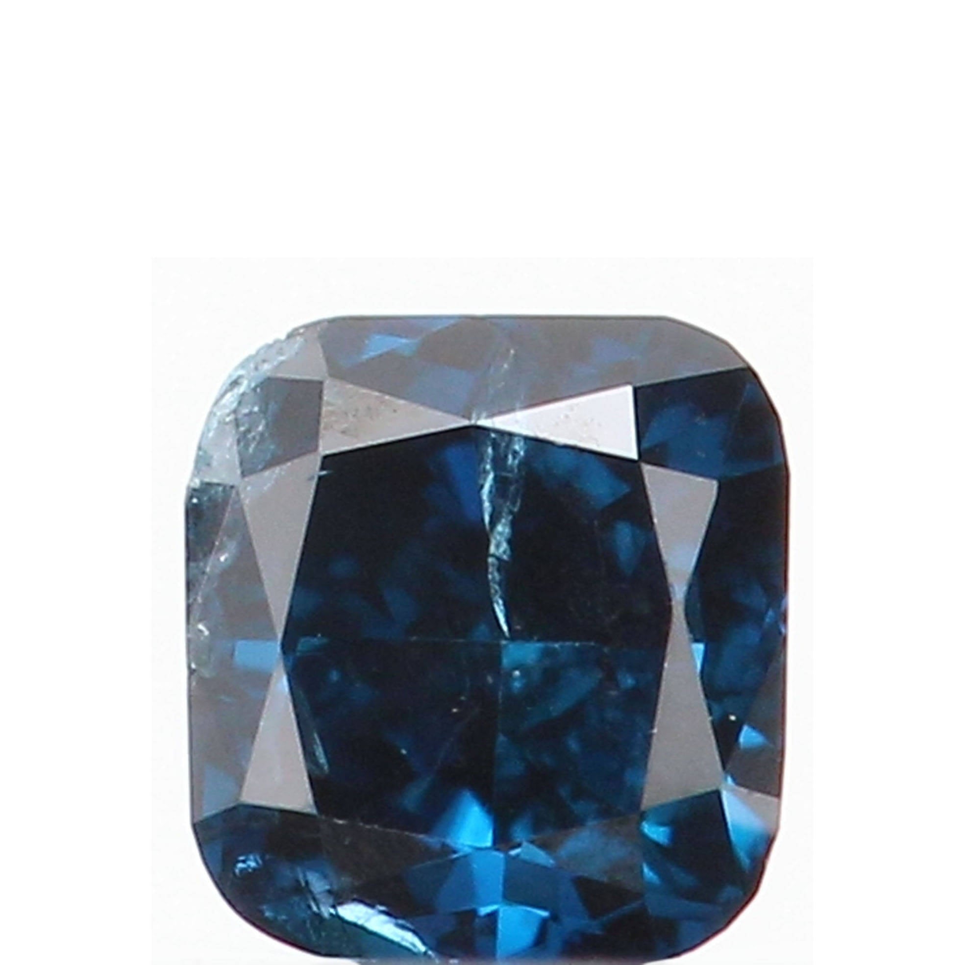 Natural Loose Diamond Cushion Blue Color SI1 Clarity 2.80 MM 0.13 Ct KR814