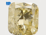 Natural Loose Diamond Cushion Yellow Color I1 Clarity 3.40 MM 0.22 Ct L5597