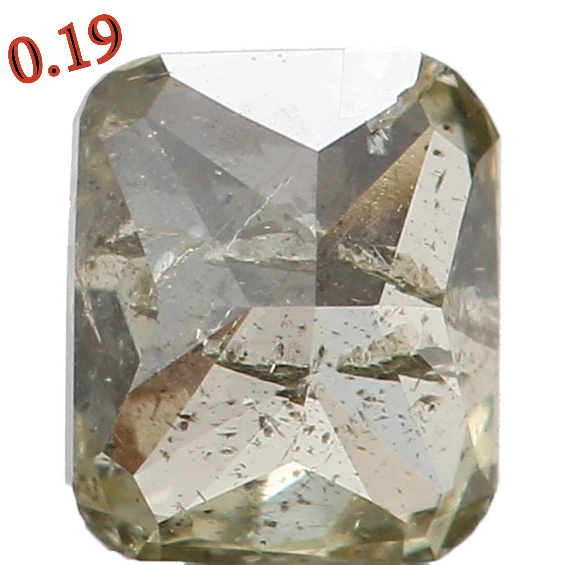 Natural Loose Diamond Cushion Green Color I2 Clarity 3.50 MM 0.19 Ct L5598