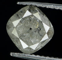 Natural Loose Diamond Cushion Grey Color I3 Clarity 5.80 MM 1.17 Ct KDL6180