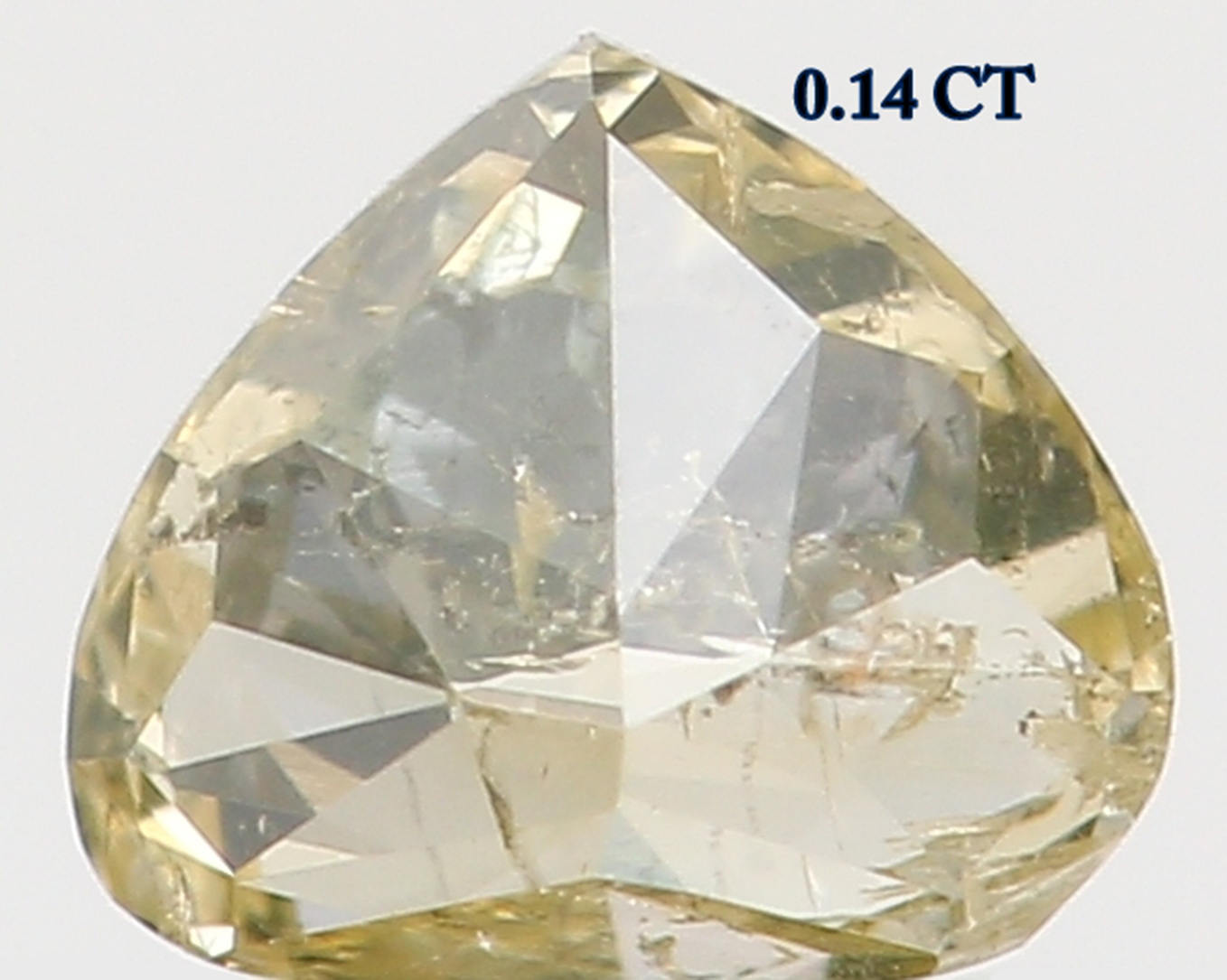 Natural Loose Diamond Heart Yellow Color I1 Clarity 3.50 MM 0.14 Ct KR871