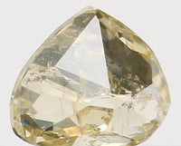 Natural Loose Diamond Heart Yellow Color I1 Clarity 3.50 MM 0.14 Ct KR871