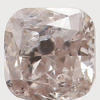 Natural Loose Diamond Cushion Brown Color I2 Clarity 2.70 MM 0.12 Ct KR914
