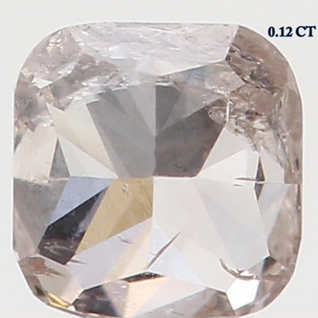 Natural Loose Diamond Cushion Brown Color I2 Clarity 2.70 MM 0.12 Ct KR914