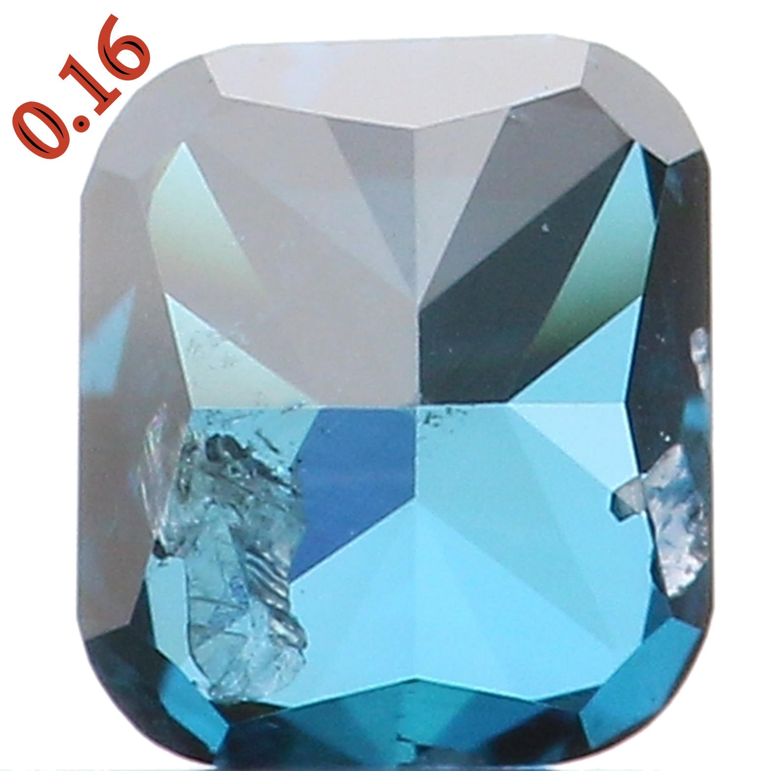 Natural Loose Diamond Cushion Blue Color SI2 Clarity 3.20 MM 0.16 Ct L5760
