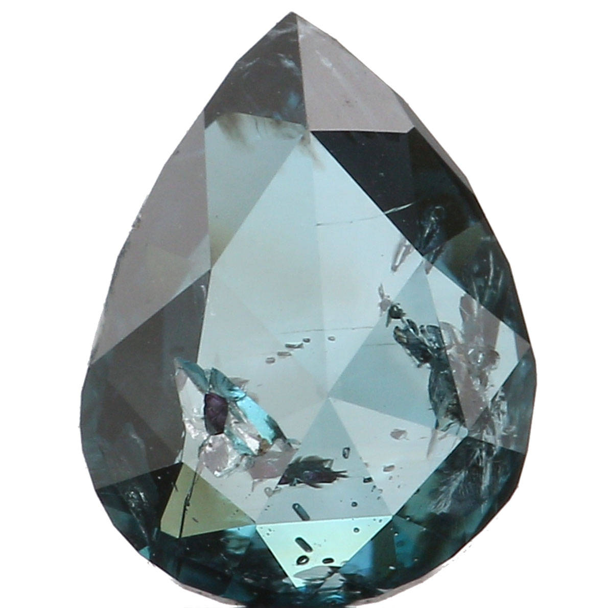 Natural Loose Diamond Pear Blue Color I1 Clarity 5.44 MM 0.43 Ct L6460