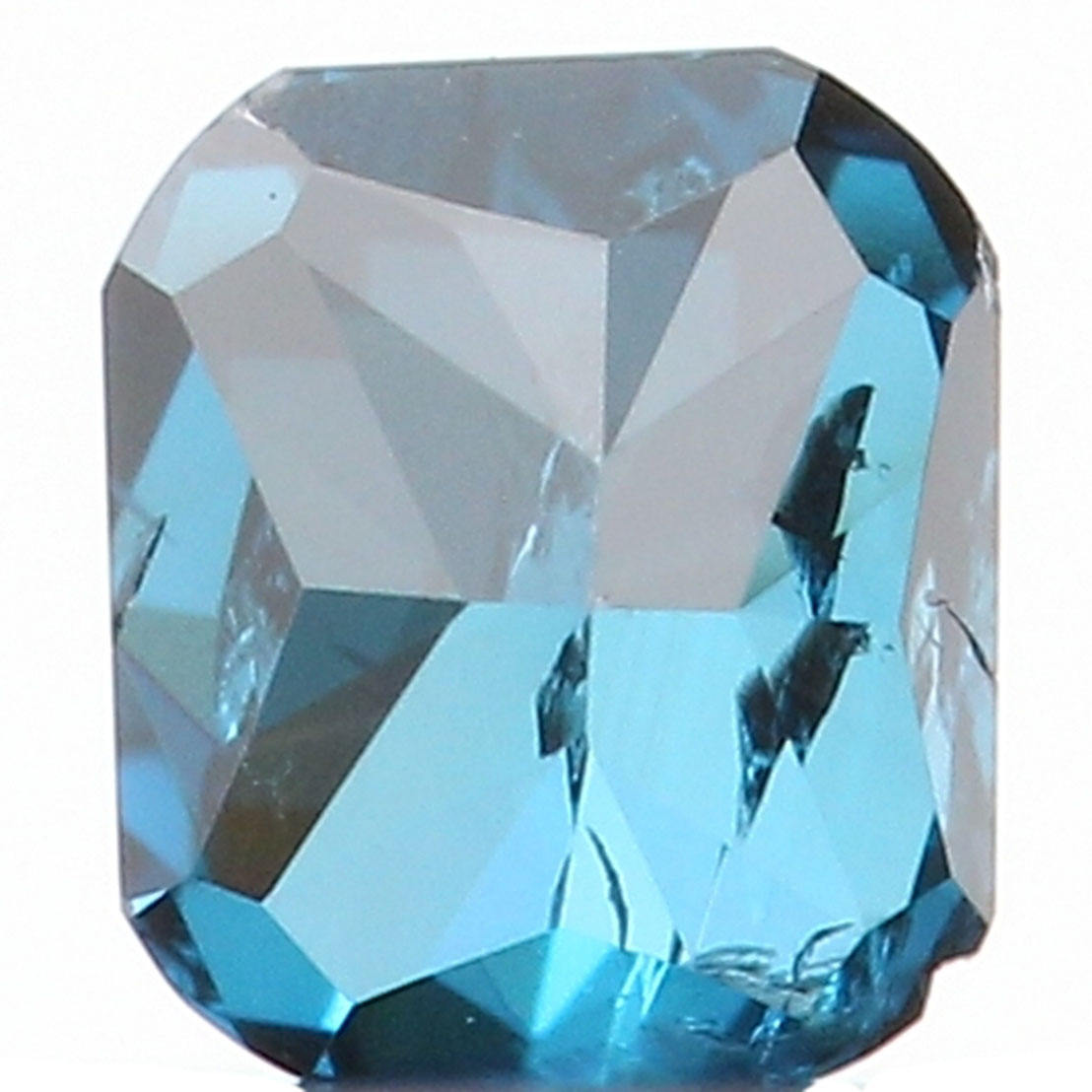 Natural Loose Diamond Cushion Blue Color SI2 Clarity 3.00 MM 0.13 Ct KR963