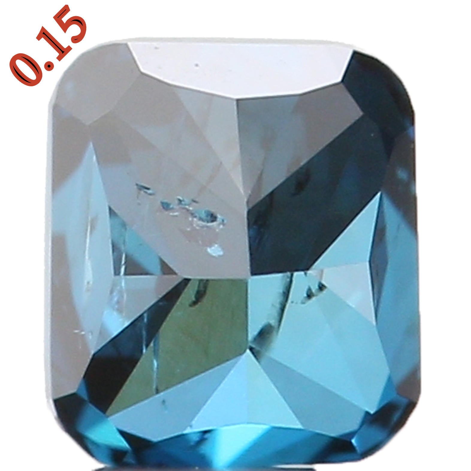 Natural Loose Diamond Cushion Blue Color I1 Clarity 3.00 MM 0.15 Ct KR968