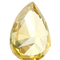 Natural Loose Diamond Pear Greenish Yellow Color SI1 Clarity 6.70 MM 0.59 Ct KDL6470