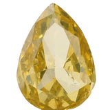 Natural Loose Diamond Pear Greenish Yellow Color SI1 Clarity 6.70 MM 0.59 Ct KDL6470