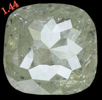 Natural Loose Diamond Cushion Grey Color I1 Clarity 6.40 MM 1.44 Ct KDL6437