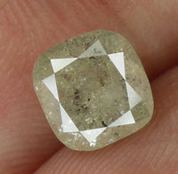 Natural Loose Diamond Cushion Grey Color I1 Clarity 6.40 MM 1.44 Ct KDL6437