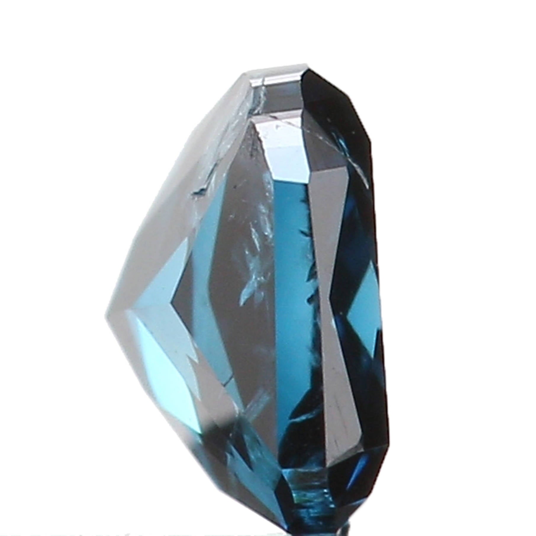 Natural Loose Diamond Cushion Blue Color I1 Clarity 3.40 MM 0.18 Ct KR982