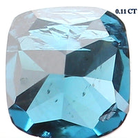 Natural Loose Diamond Cushion Blue Color SI2 Clarity 2.60 MM 0.11 Ct KR984