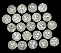 Natural Loose Diamond Round Rose Cut Grey Color I3 Clarity 23 Pcs 2.56 Ct L5127