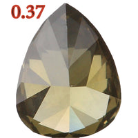 Natural Loose Diamond Pear Green Color VS1 Clarity 5.40 MM 0.37 Ct  KDL5135