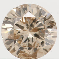 Natural Loose Diamond Round Brown Color I1 Clarity 3.80 MM 0.21 Ct L5939