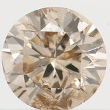 Natural Loose Diamond Round Brown Color I1 Clarity 3.80 MM 0.21 Ct L5939