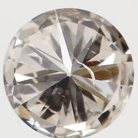 Natural Loose Diamond Round Brown Color I1 Clarity 3.80 MM 0.20 Ct KR151