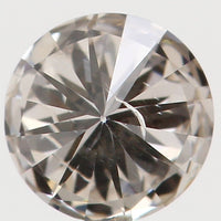 Natural Loose Diamond Round Brown Color I1 Clarity 3.80 MM 0.20 Ct KR151